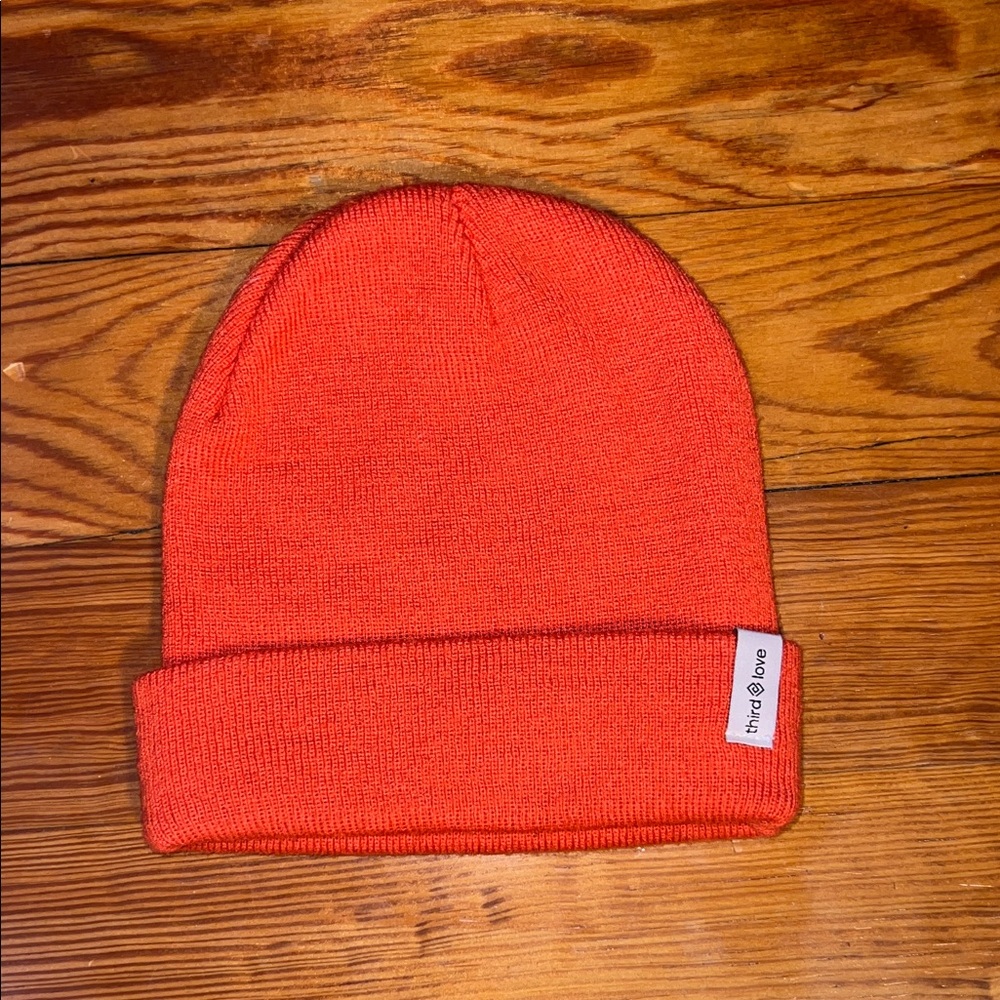 ThirdLove Vibrant Orange Kids Beanie